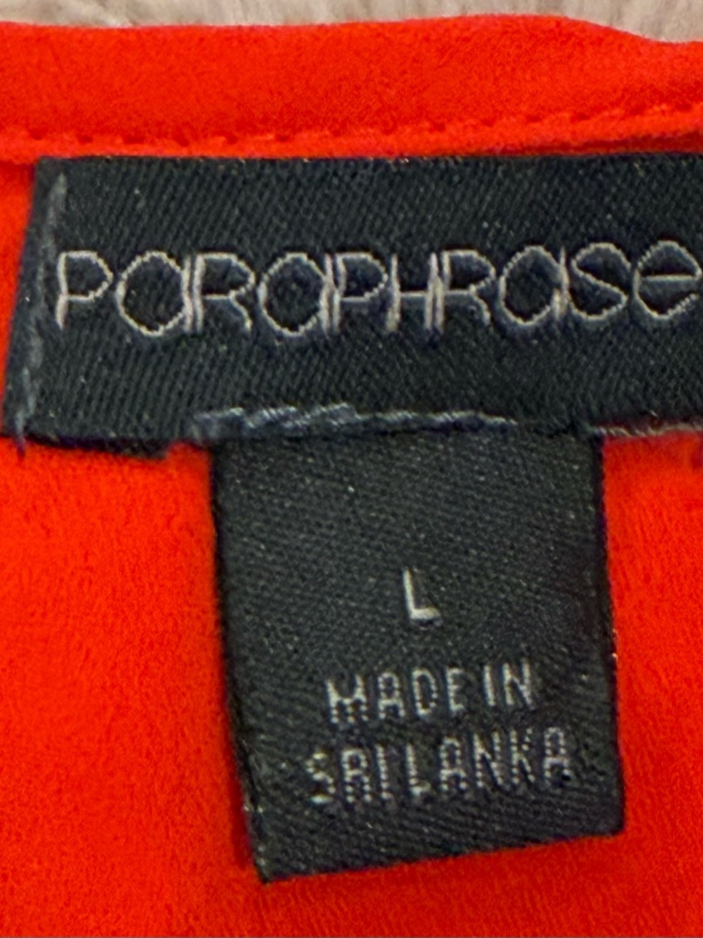 Paraphrase Bright Red/Orange Sleeveless Layered Tank Top - Picture 3 of 3